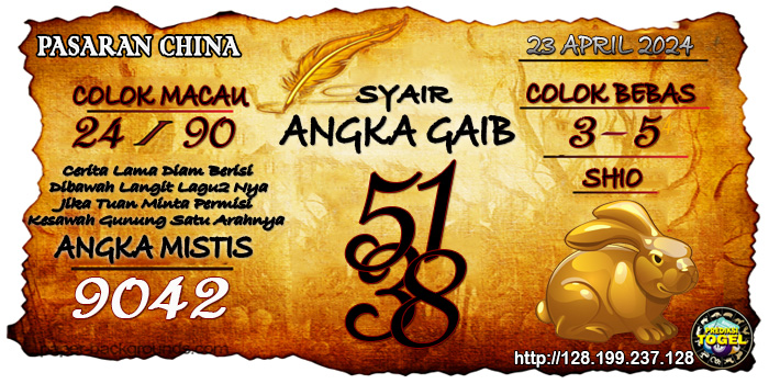 Prediksi Togel China Selasa 23 April 2024