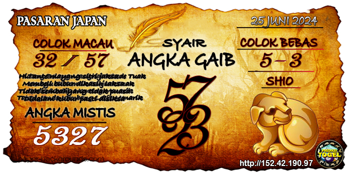 Prediksi Togel Japan Selasa 25 Juni 2024