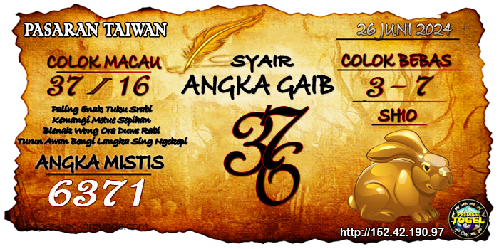 Prediksi Togel Taiwan Rabu 26 Juni 2024