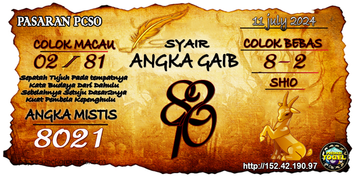 Prediksi Togel Pcso Kamis 11 Juli 2024