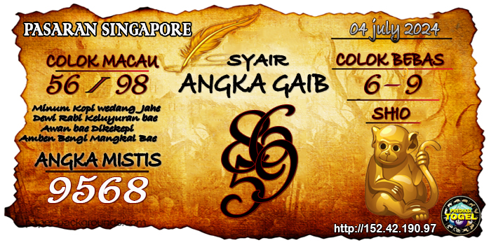 Prediksi Togel Singapore Kamis 4 Juli 2024