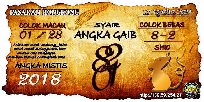 Prediksi Togel Hongkong Selasa 13 Agustus 2024