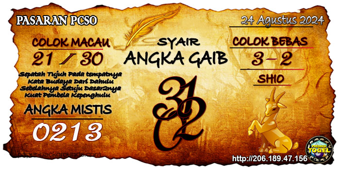 Prediksi Togel Pcso Sabtu 24 Agustus 2024