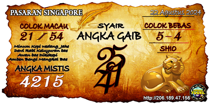 Prediksi Togel Singapore Kamis 22 Agustus 2024