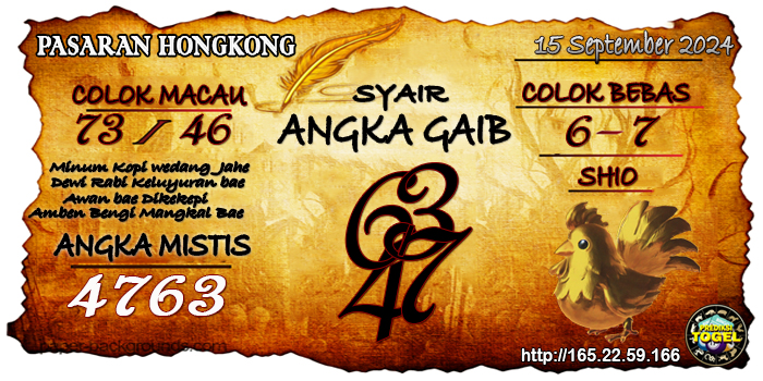 Prediksi Togel Hongkong Minggu 15 September 2024