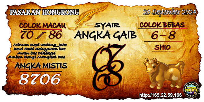 Prediksi Togel Hongkong Jumat 20 September 2024