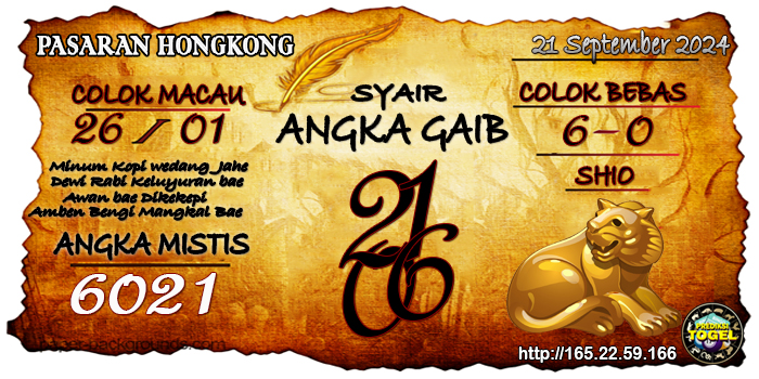 Prediksi Togel Hongkong Sabtu 21 September 2024