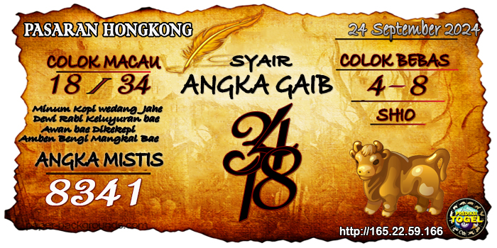 Prediksi Togel Hongkong Selasa 24 September 2024