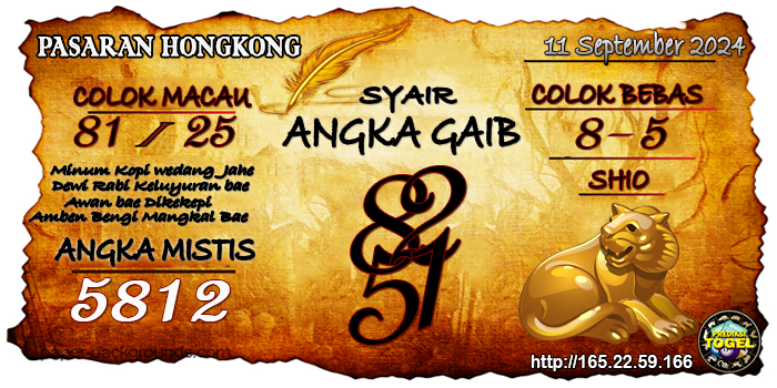 Prediksi Togel Hongkong Rabu 11 September 2024